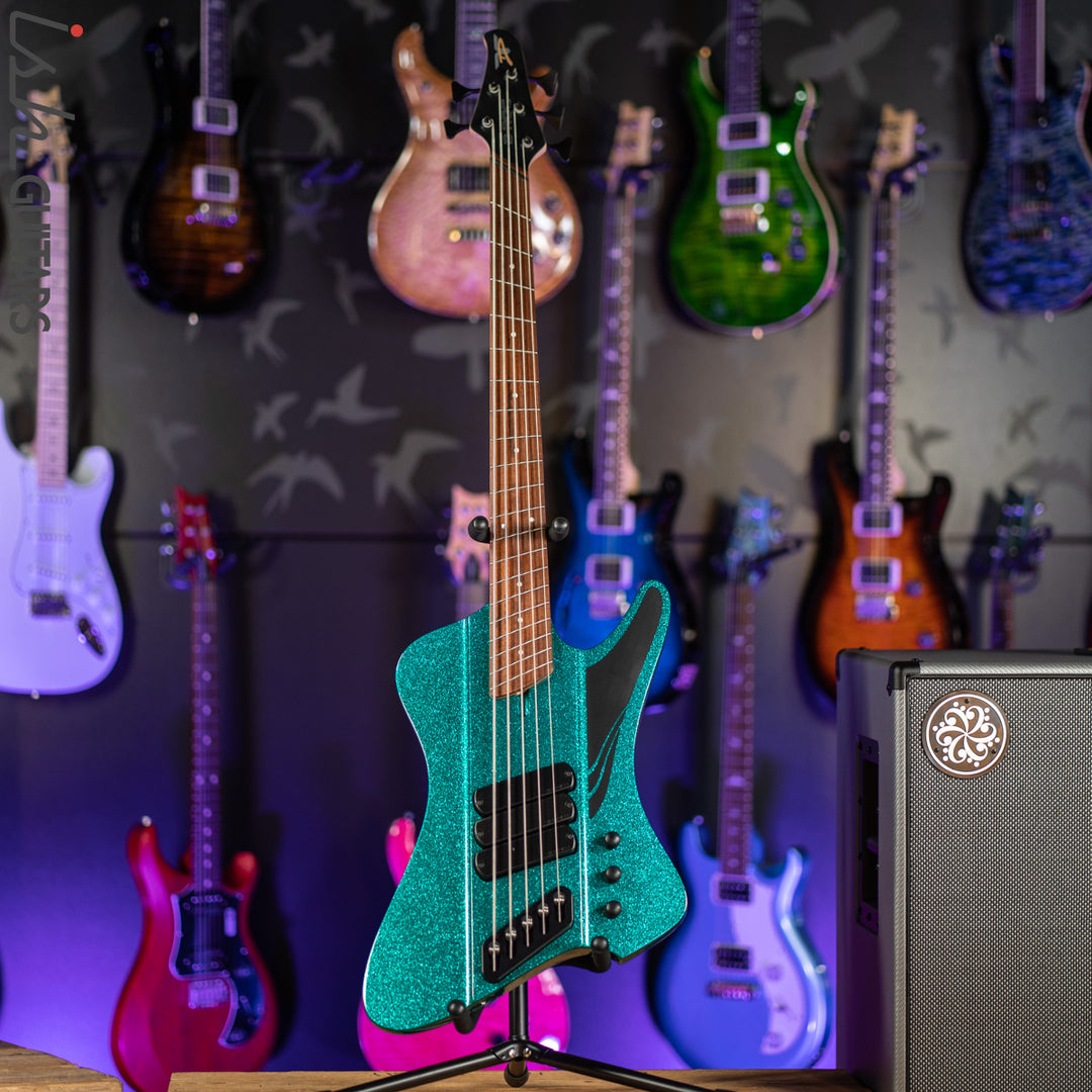 Dingwall D-Roc Standard 5-String Bass Gloss Aquamarine Metalflake