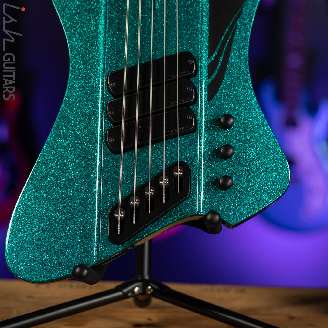 Dingwall D-Roc Standard 5-String Bass Gloss Aquamarine Metalflake