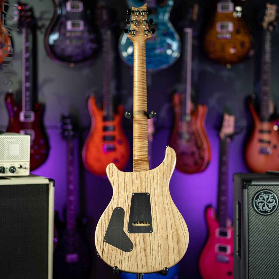 PRS Custom 24 Wood Library River Blue One Piece Quilt 10 Top