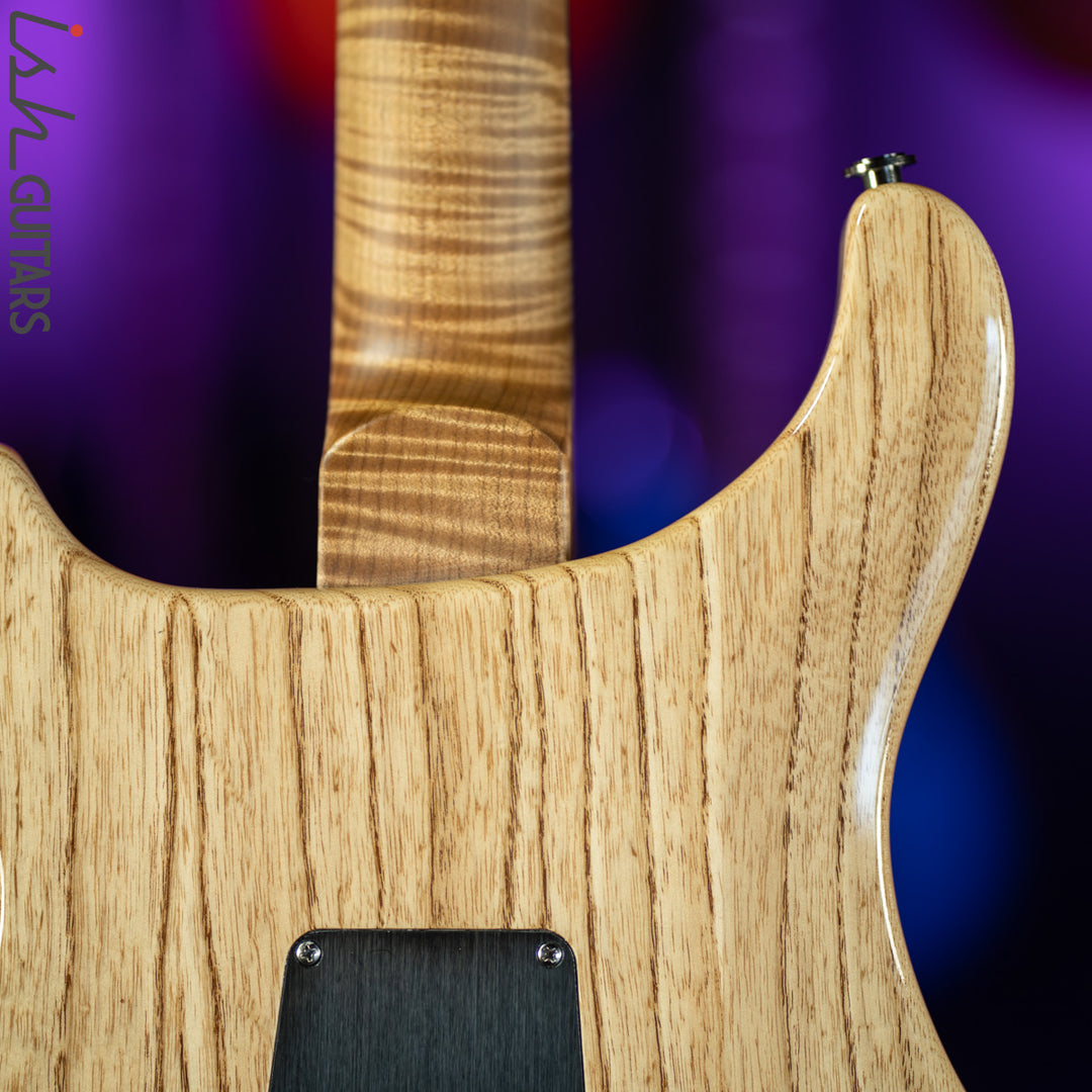 PRS Custom 24 Wood Library River Blue One Piece Quilt 10 Top