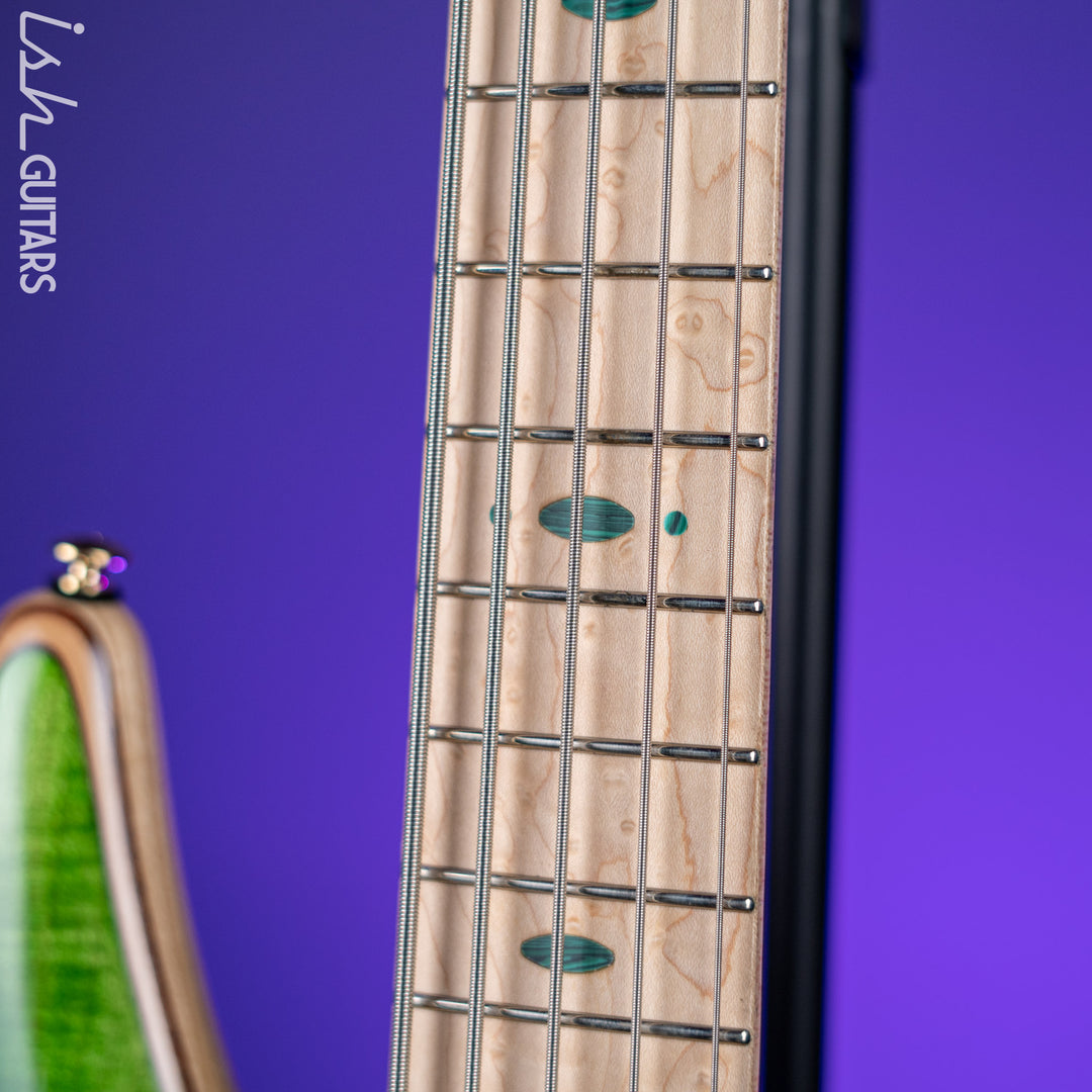 Ibanez Premium SR5FMDX 5-String Bass Emerald Green Low Gloss