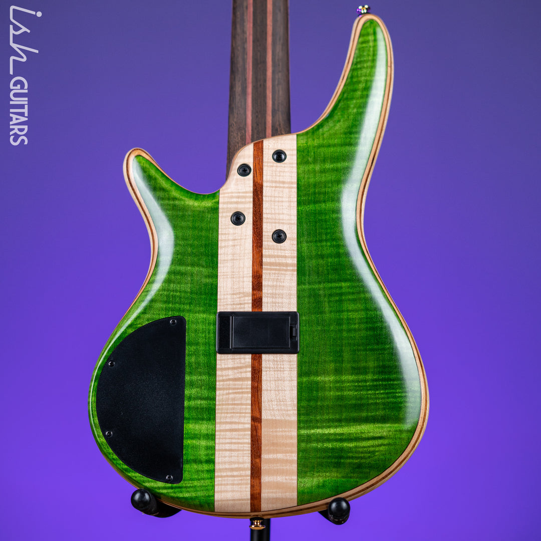 Ibanez Premium SR5FMDX 5-String Bass Emerald Green Low Gloss