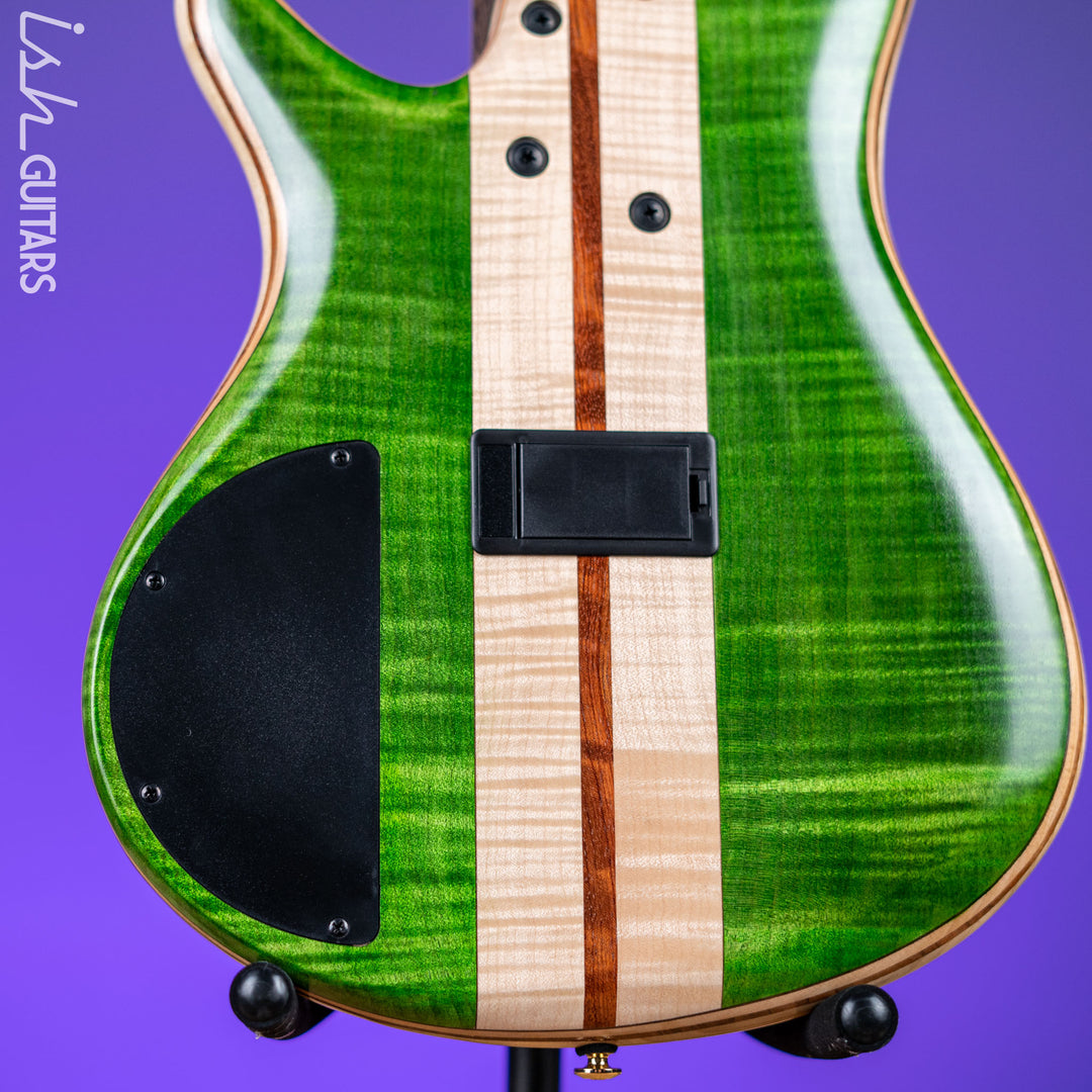 Ibanez Premium SR5FMDX 5-String Bass Emerald Green Low Gloss
