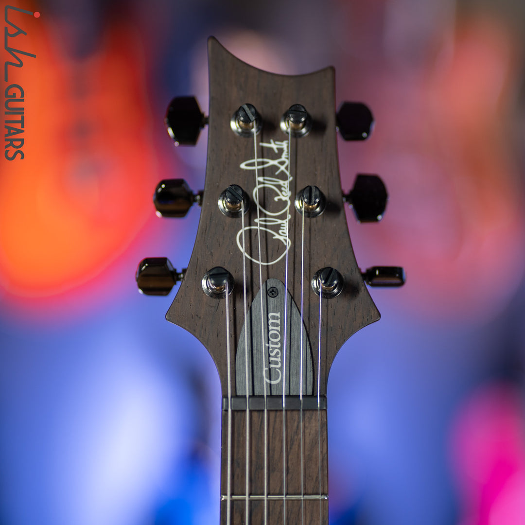PRS Custom 24 Wood Library Aquabluex Purple Burst One Piece 10 Top Quilt Rosewood Neck