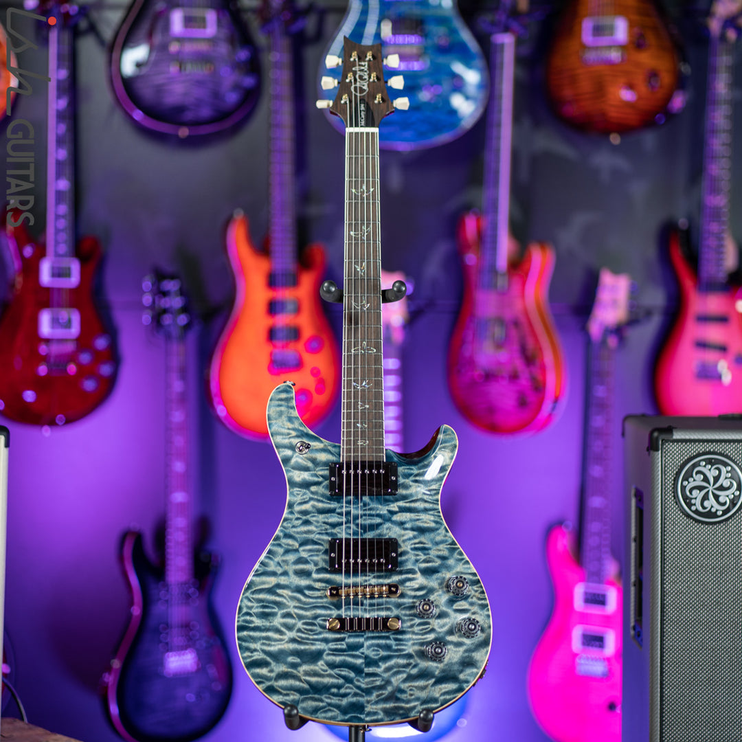 PRS McCarty 594 Wood Library Faded Whale Blue 10 Top Quilt