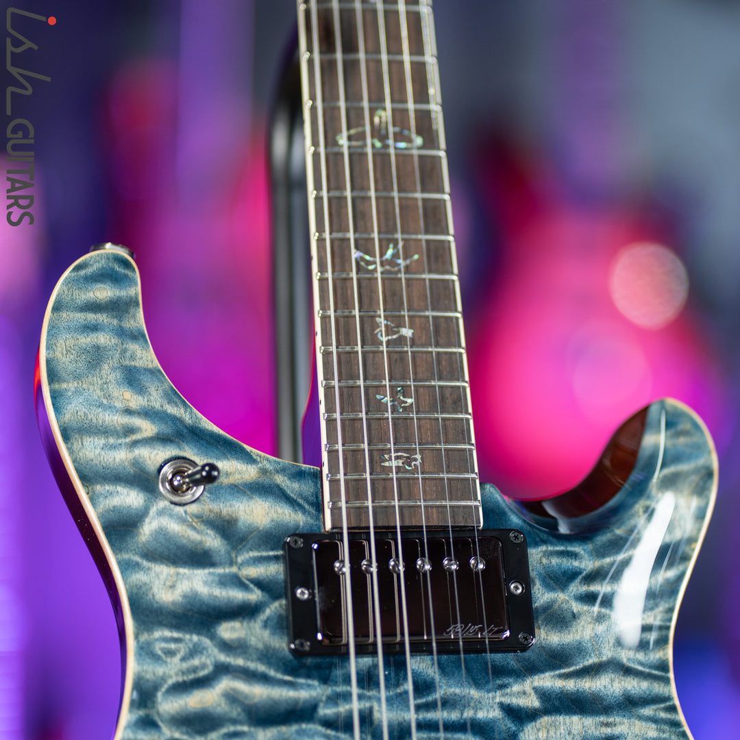 PRS McCarty 594 Wood Library Faded Whale Blue 10 Top Quilt