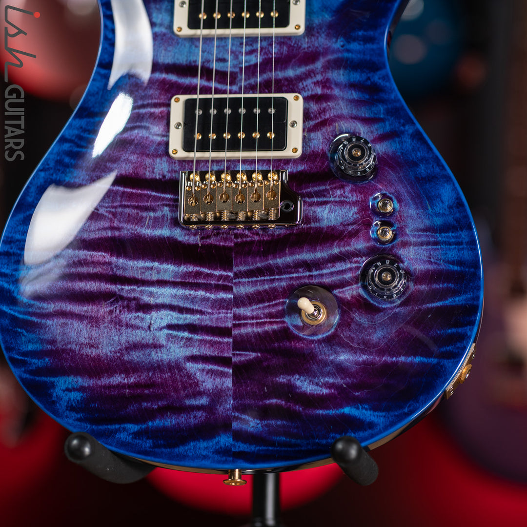 PRS Custom 24 35th Anniversary Guitar Violet Blueburst Wrap 10 Top