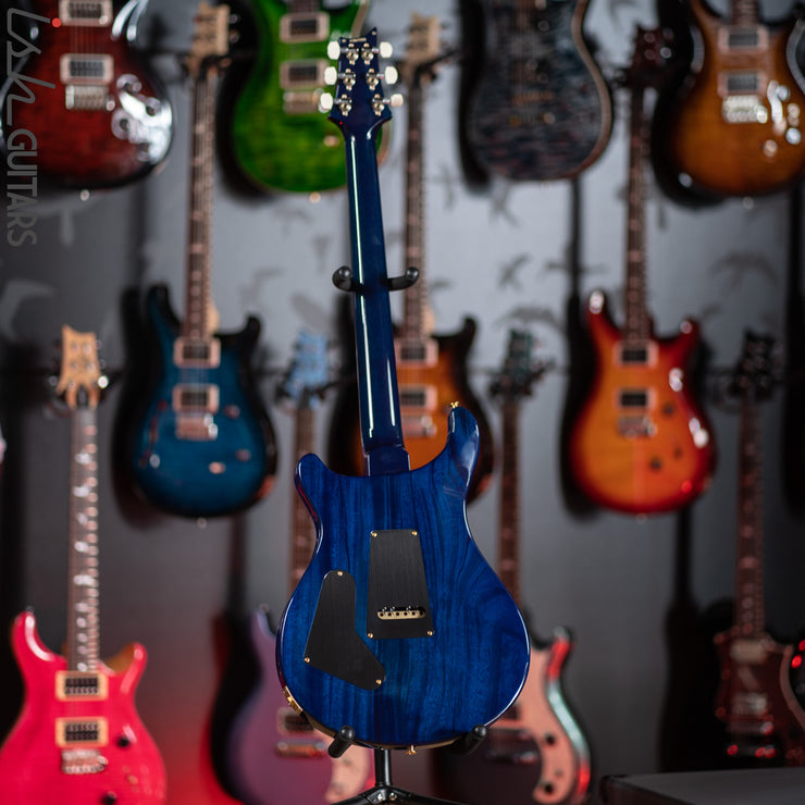 PRS Custom 24 35th Anniversary Guitar Violet Blueburst Wrap 10 Top