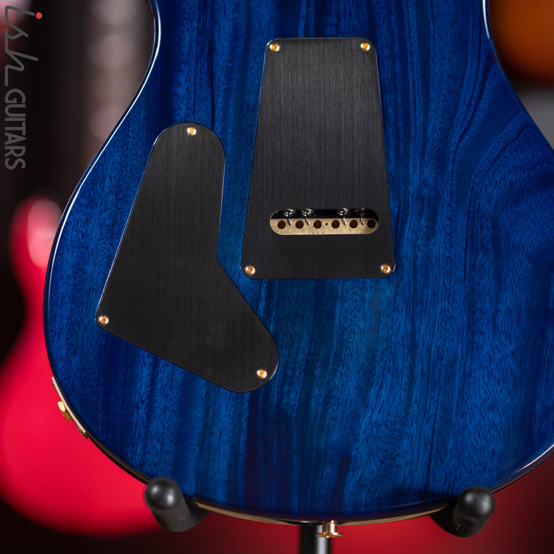 PRS Custom 24 35th Anniversary Guitar Violet Blueburst Wrap 10 Top
