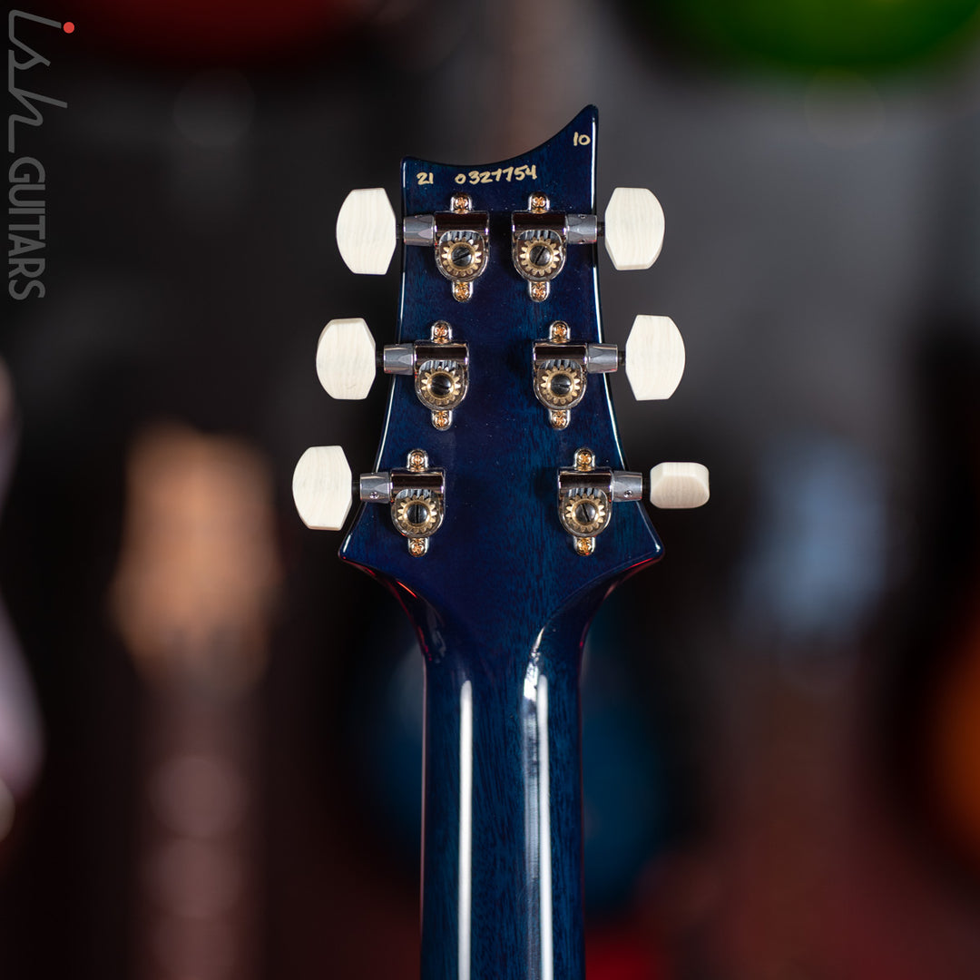 PRS Custom 24 35th Anniversary Guitar Violet Blueburst Wrap 10 Top
