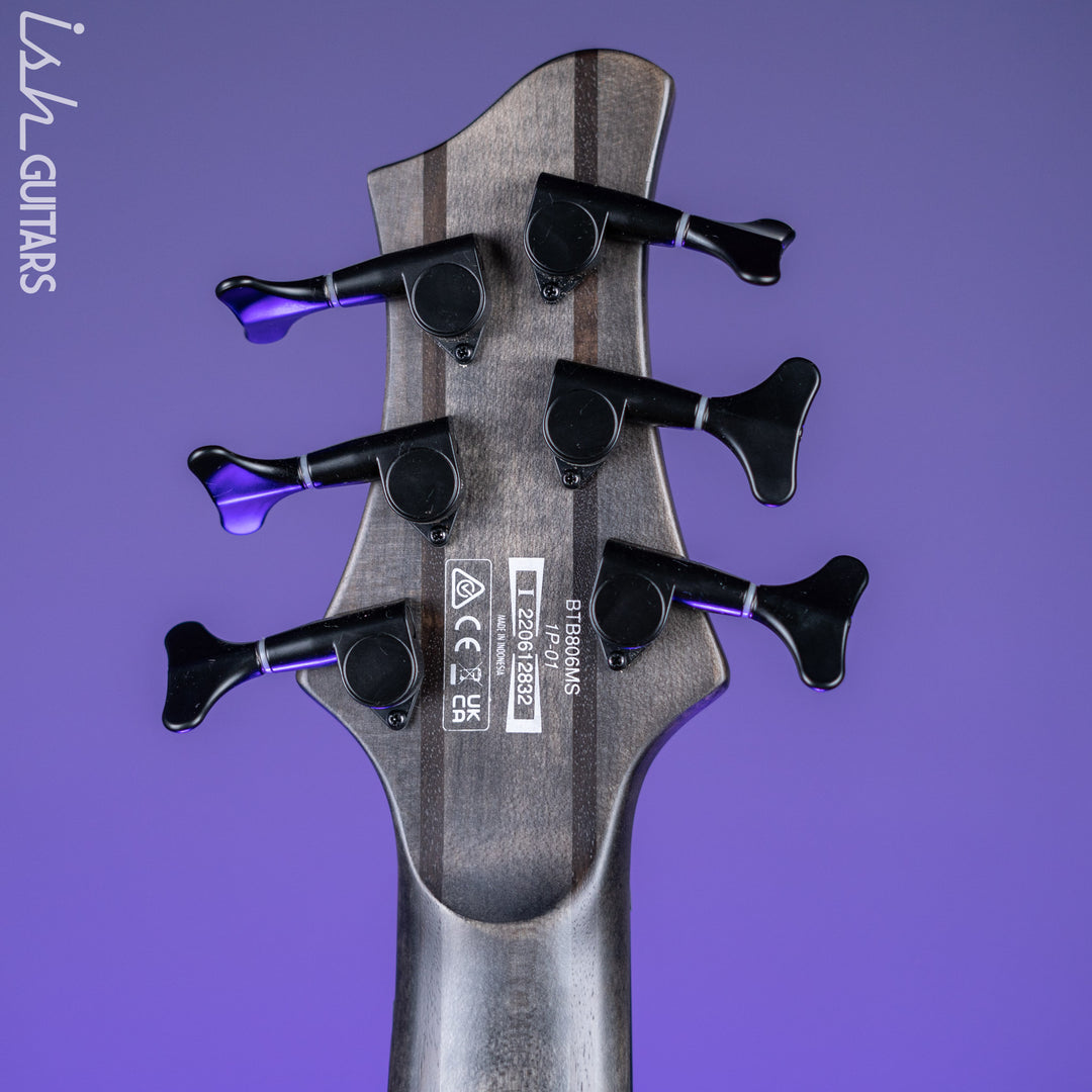 Ibanez BTB806MS Multi-Scale 6-String Bass Transparent Grey Flat