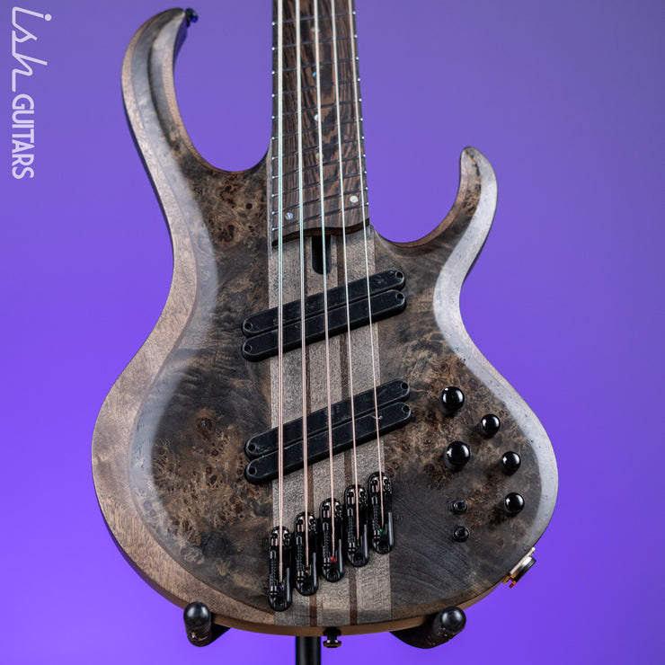 Ibanez BTB805MS Multi-Scale 5-String Bass Transparent Grey Flat