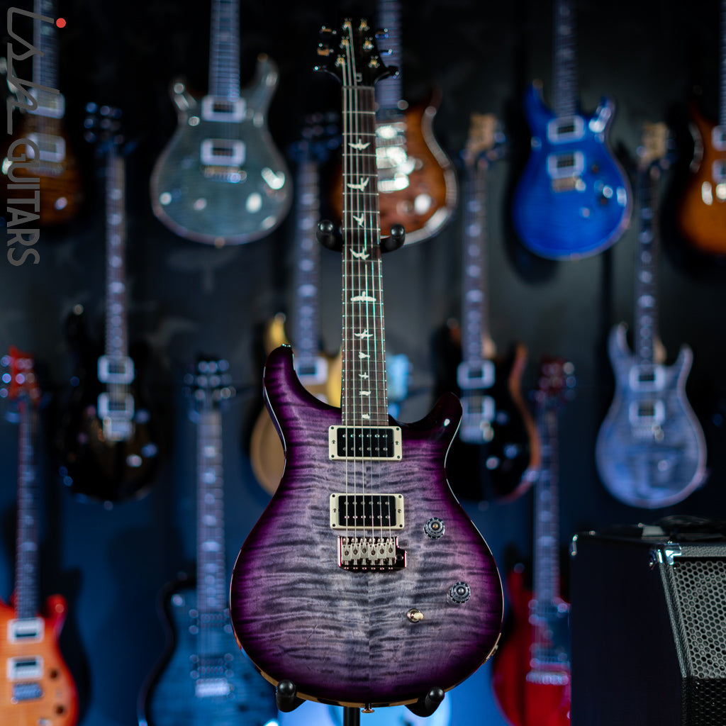 PRS CE 24 Electric Guitar Grey Black w/ Purple &amp; Black Wrap Burst