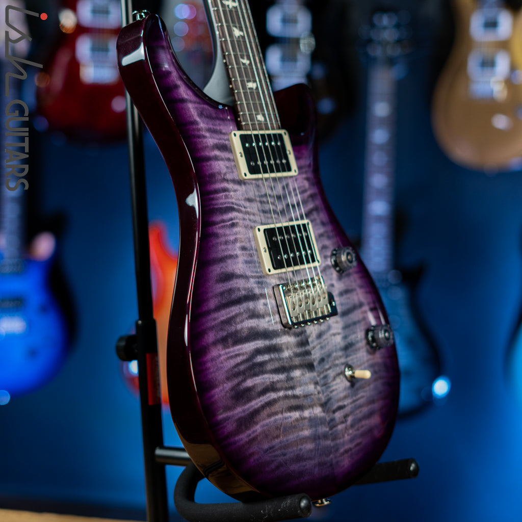 PRS CE 24 Electric Guitar Grey Black w/ Purple &amp; Black Wrap Burst