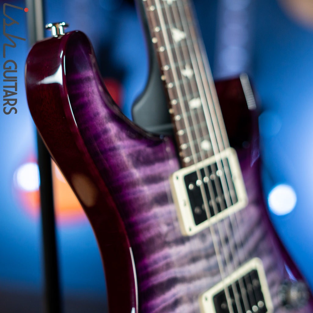 PRS CE 24 Electric Guitar Grey Black w/ Purple &amp; Black Wrap Burst