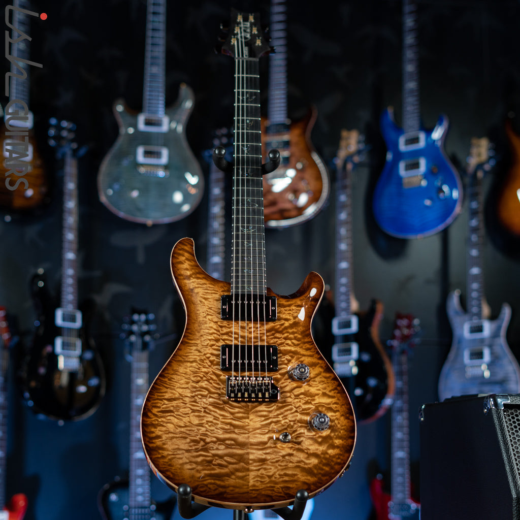 PRS Wood Library Custom 24 Copperhead Burst 10 Top Quilt Figured Maple Neck