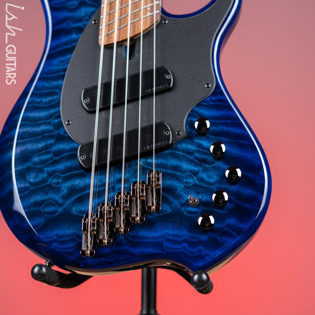 Dingwall Combustion 2 PUP 5-String Bass Indigoburst Gloss Pau Ferro Fretboard