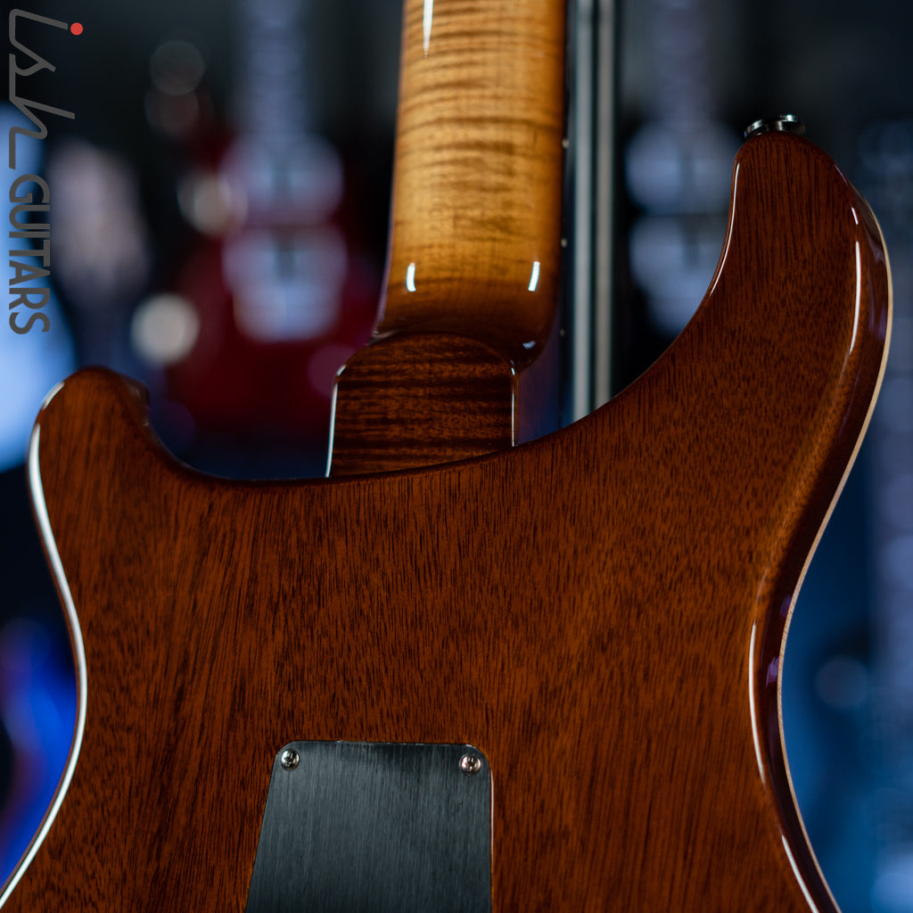 PRS Wood Library Custom 24 Copperhead Burst 10 Top Quilt Figured Maple Neck