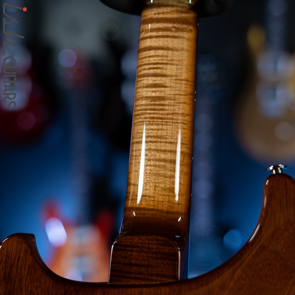PRS Wood Library Custom 24 Copperhead Burst 10 Top Quilt Figured Maple Neck