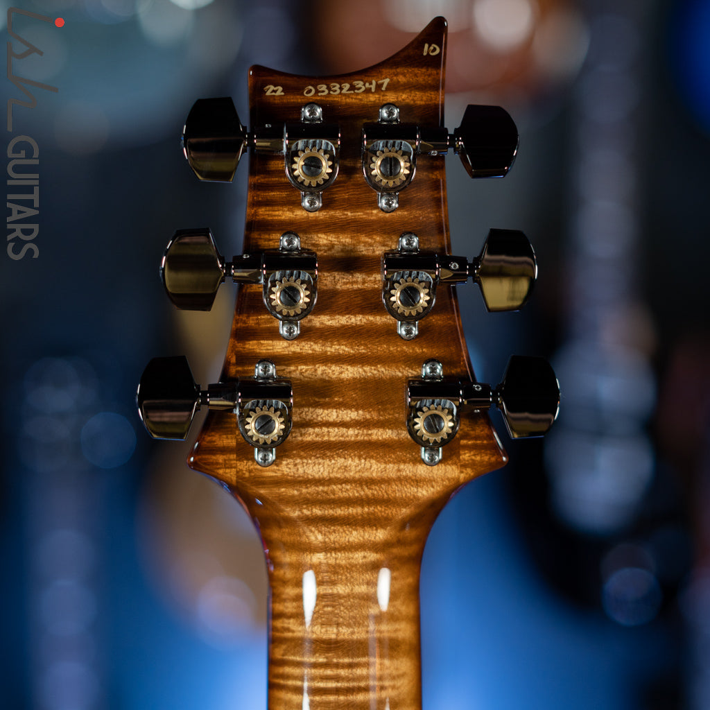 PRS Wood Library Custom 24 Copperhead Burst 10 Top Quilt Figured Maple Neck