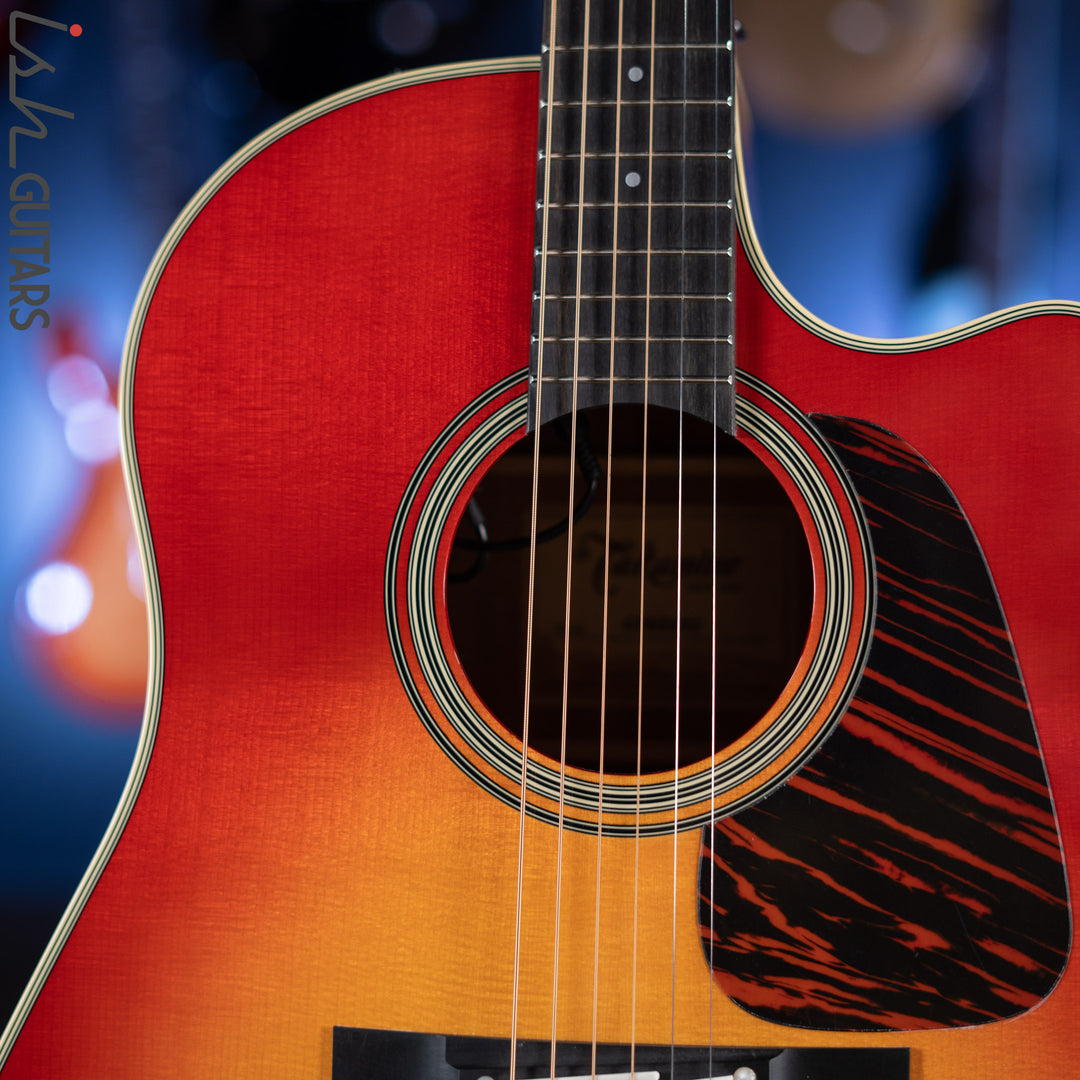 Takamine CP6SSDC Singlecut Dreadnought Gloss Cherry Sunburst Demo