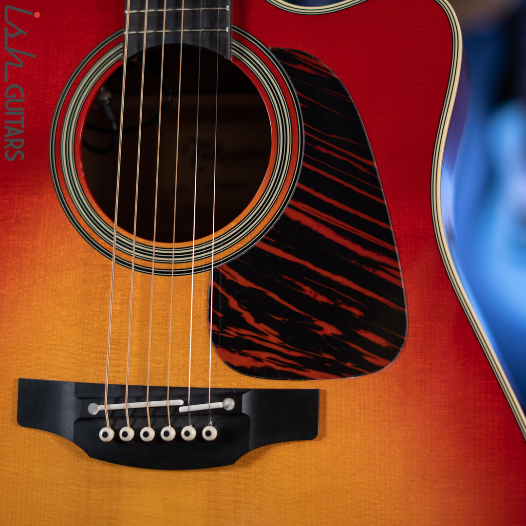 Takamine CP6SSDC Singlecut Dreadnought Gloss Cherry Sunburst Demo