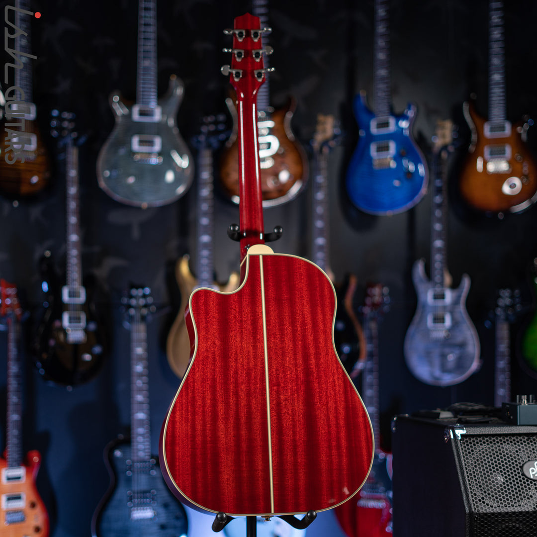 Takamine CP6SSDC Singlecut Dreadnought Gloss Cherry Sunburst Demo