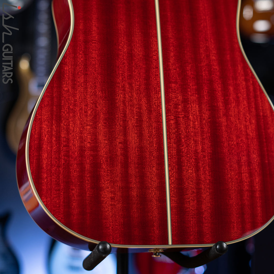 Takamine CP6SSDC Singlecut Dreadnought Gloss Cherry Sunburst Demo
