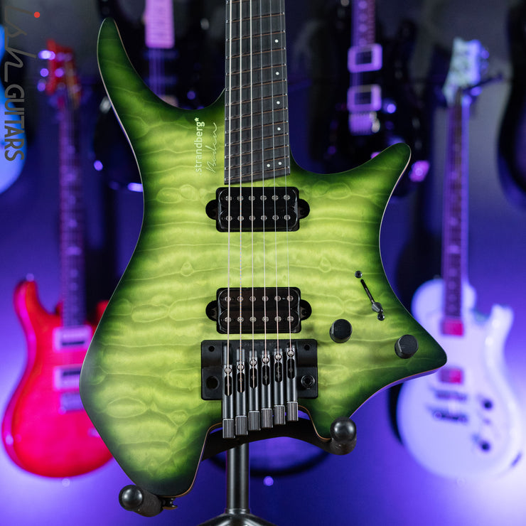 Strandberg Boden Prog NX 6 Multi-Scale Headless Guitar Earth Green