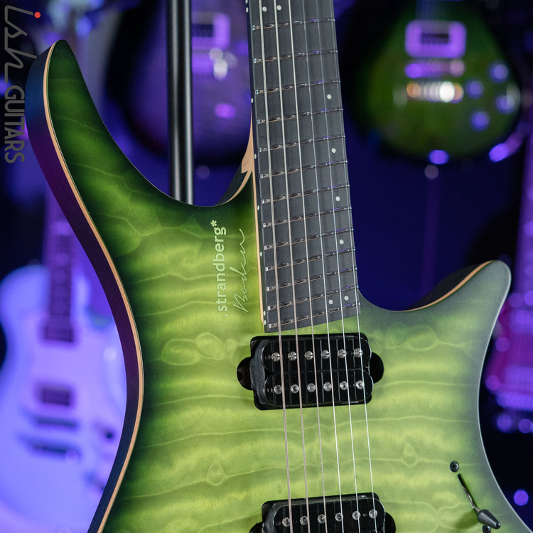 Strandberg Boden Prog NX 6 Multi-Scale Headless Guitar Earth Green