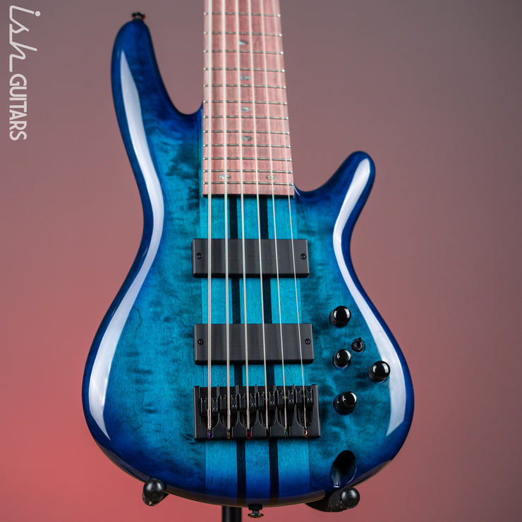 Ibanez Premium ANB306 Adam Nitti Signature 6-String Bass Blue Burst Gloss