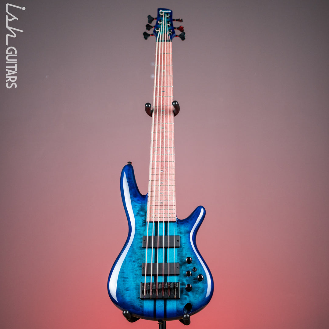 Ibanez Premium ANB306 Adam Nitti Signature 6-String Bass Blue Burst Gloss