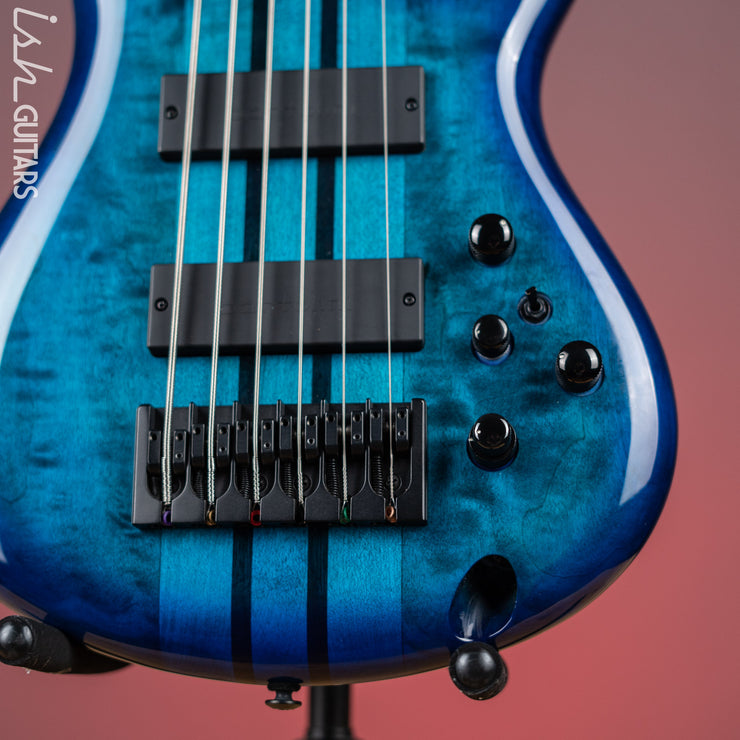 Ibanez Premium ANB306 Adam Nitti Signature 6-String Bass Blue Burst Gloss