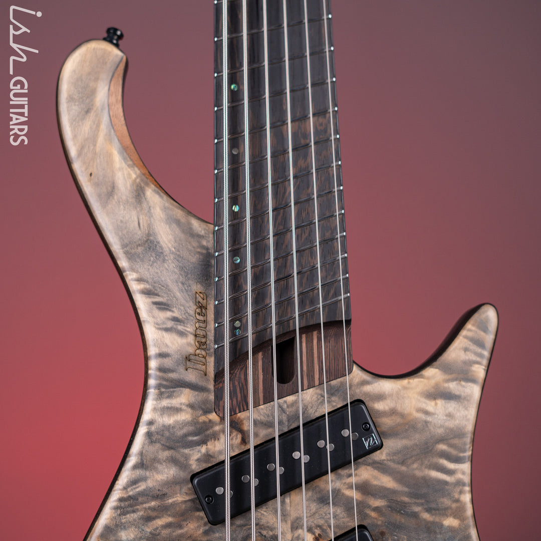 Ibanez EHB1506MS Multi-Scale 6-String Bass Black Ice Flat