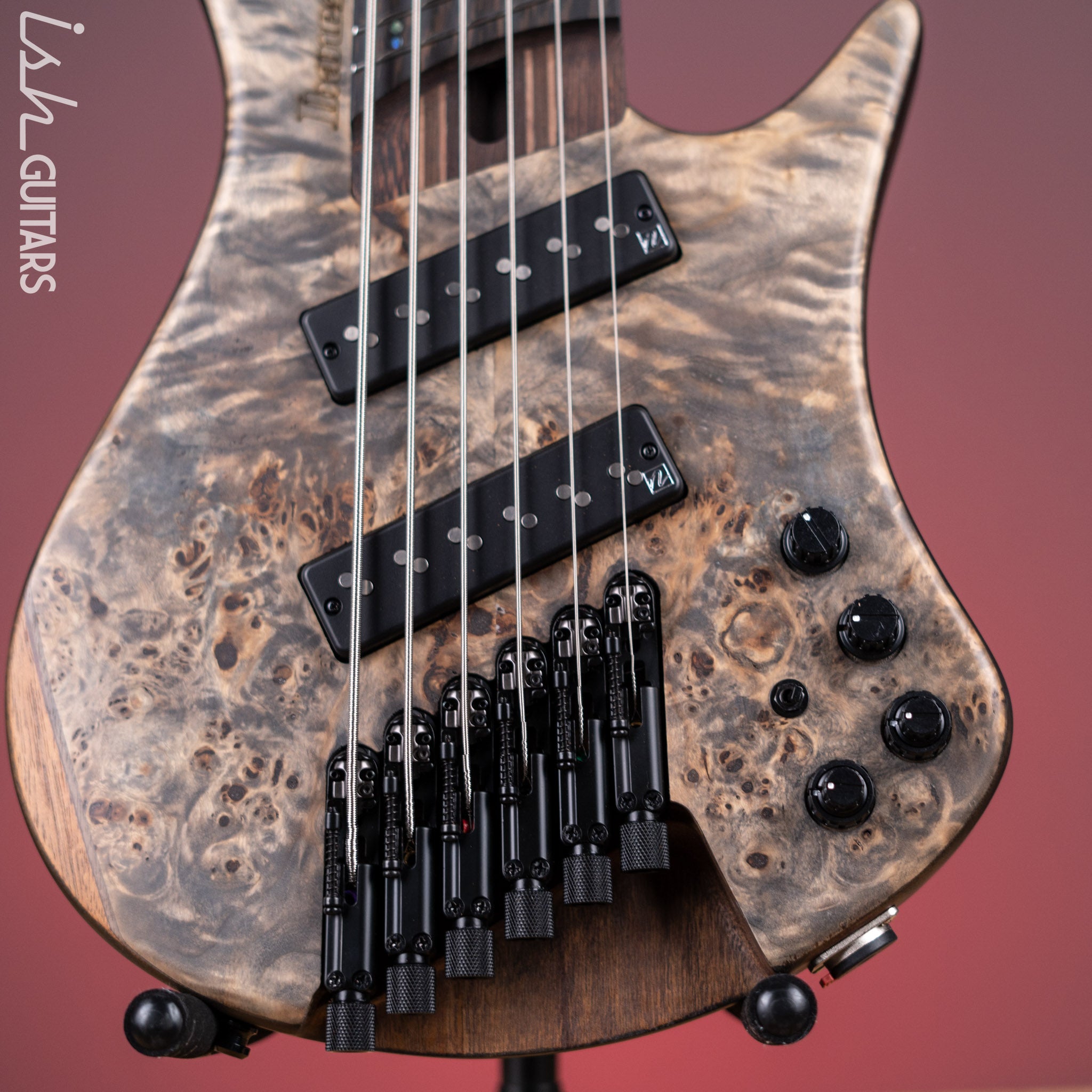 Ibanez EHB1506MS Multi-Scale 6-String Bass Black Ice Flat – Ish