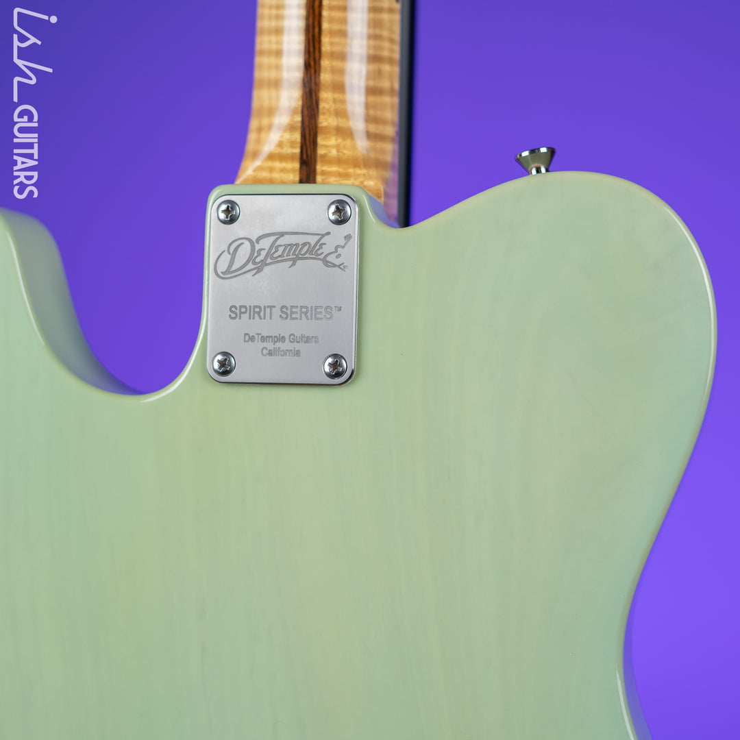 2011 DeTemple Guitars Spirit Series Tele Seafoam Green