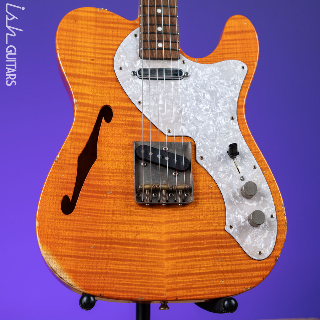 2011 Nashville Guitars T-69TL Thinline Tele Orange