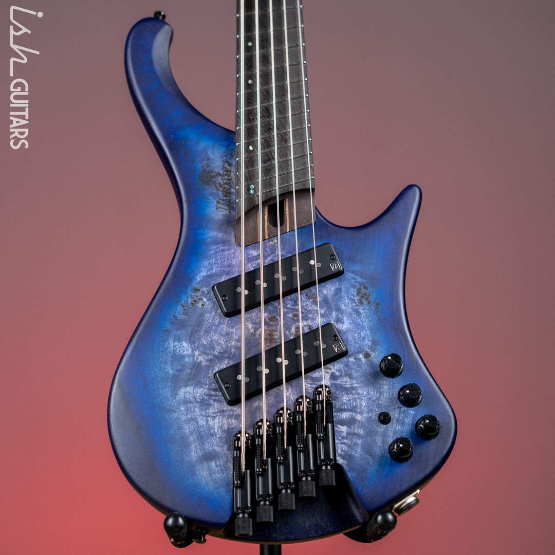 Ibanez EHB1505MS Multi-Scale Headless Bass Pacific Blue Burst Flat