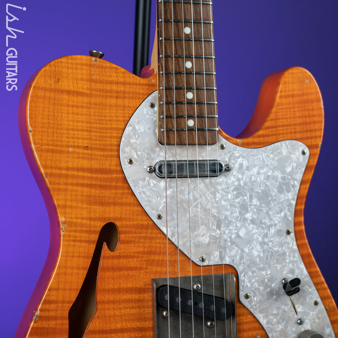 2011 Nashville Guitars T-69TL Thinline Tele Orange