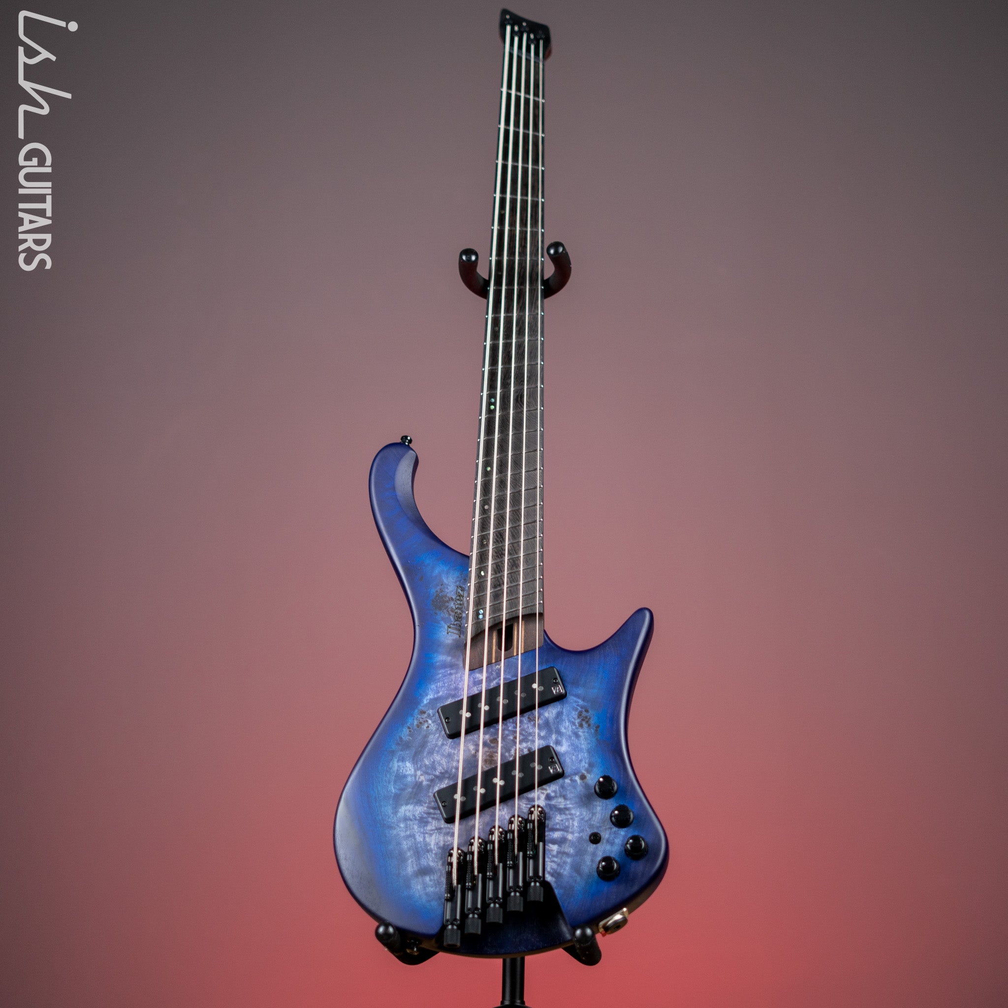 Ibanez EHB1505MS Multi-Scale Headless Bass Pacific Blue Burst Flat