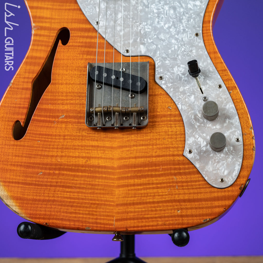 2011 Nashville Guitars T-69TL Thinline Tele Orange