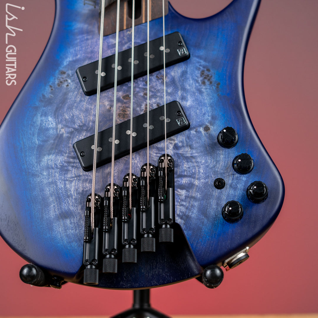 Ibanez EHB1505MS Multi-Scale Headless Bass Pacific Blue Burst Flat