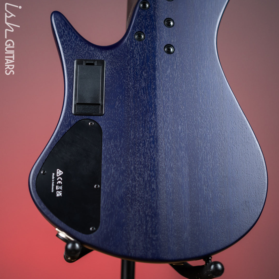 Ibanez EHB1505MS Multi-Scale Headless Bass Pacific Blue Burst Flat