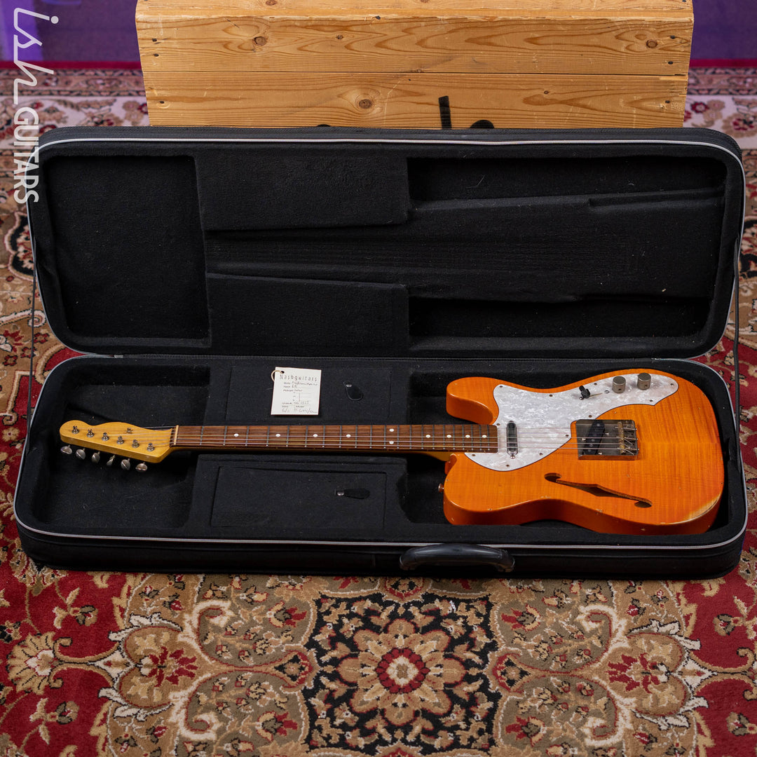 2011 Nashville Guitars T-69TL Thinline Tele Orange