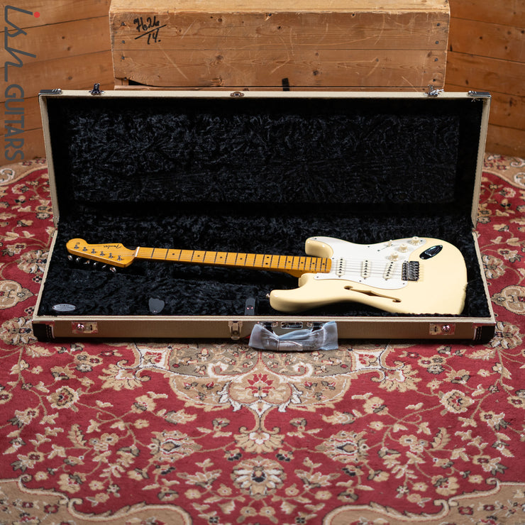 2018 Fender Eric Johnson Thinline Strat Vintage White