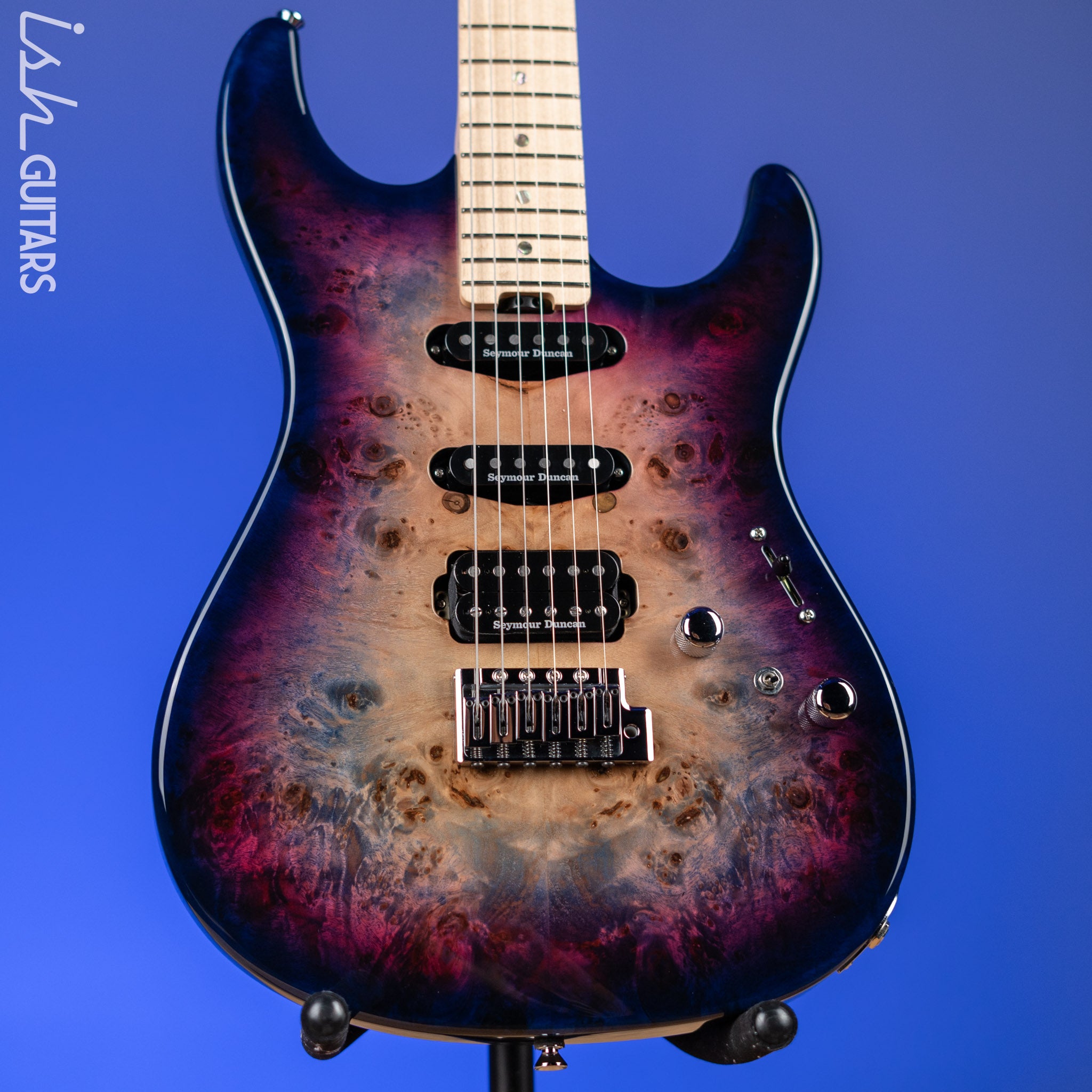 ESP Original Series Snapper CTM Poplar Burl Nebula Pink Purple ESP Original Series Snapper CTM Poplar Burl Nebula Pink Purple