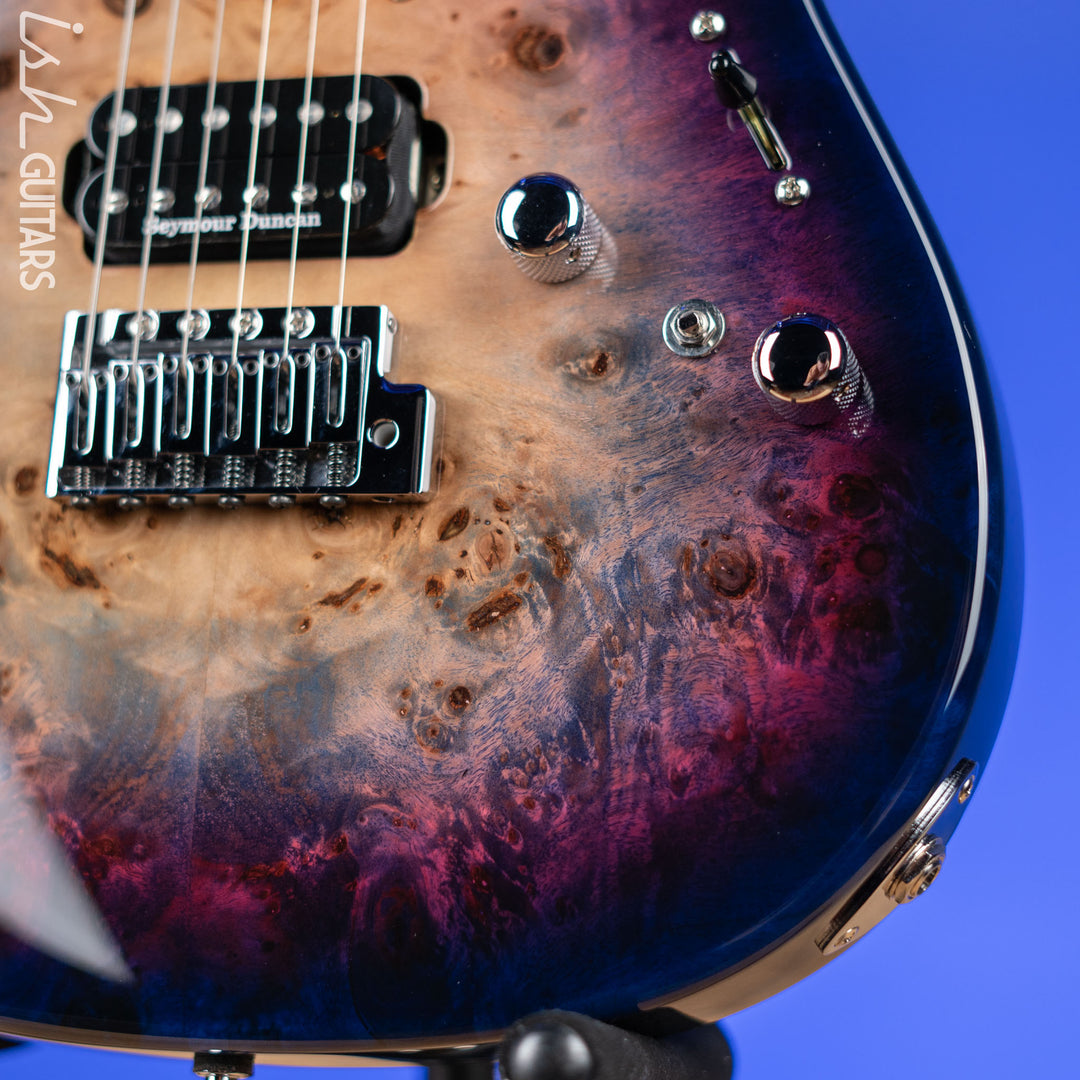 ESP Original Series Snapper CTM Poplar Burl Nebula Pink Purple Burst Demo