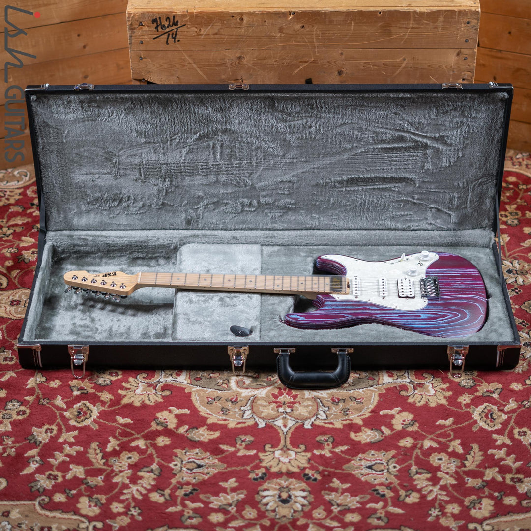 ESP Original Snapper CTM Drift Wood Indigo Purple with Blue Filler