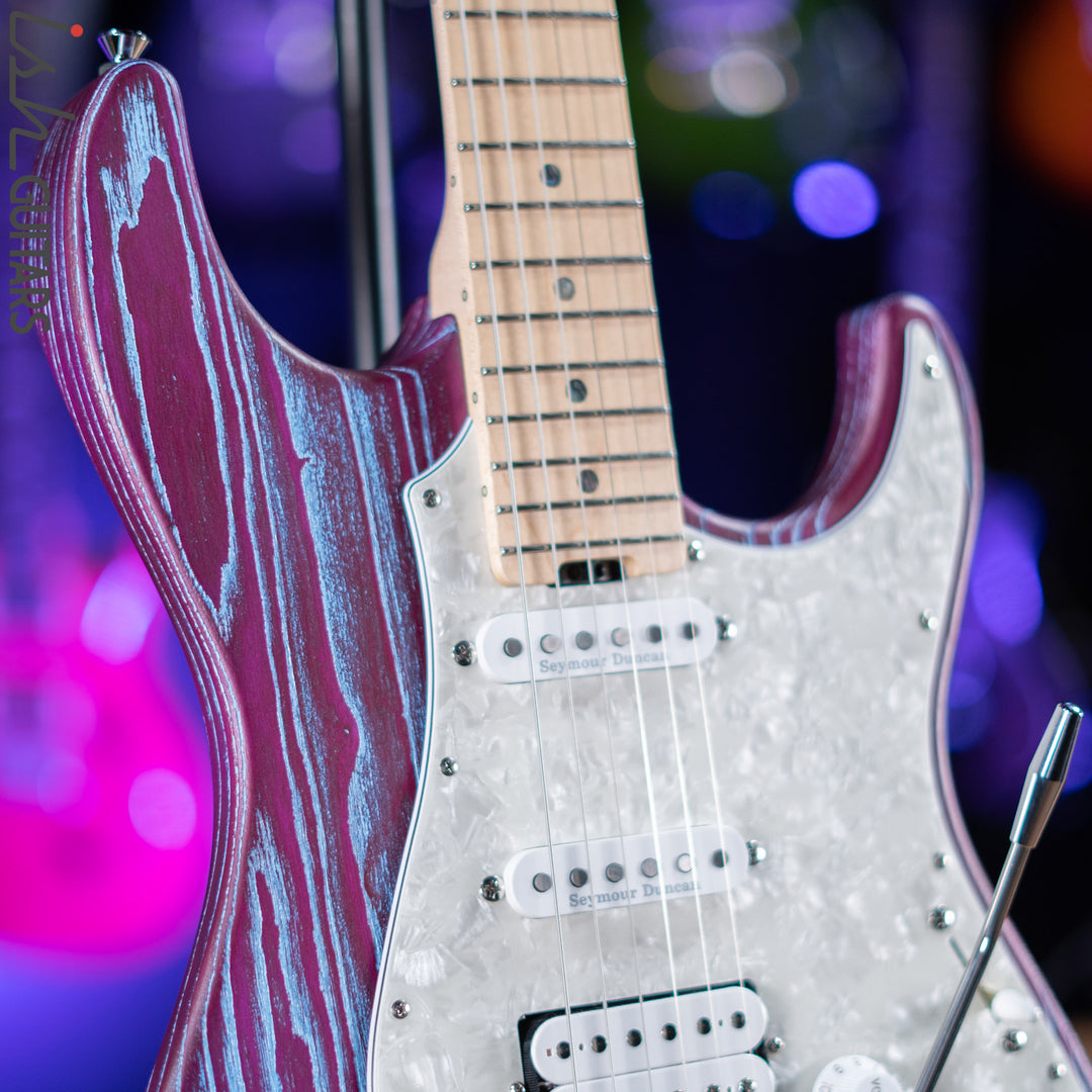ESP Original Snapper CTM Drift Wood Indigo Purple with Blue Filler