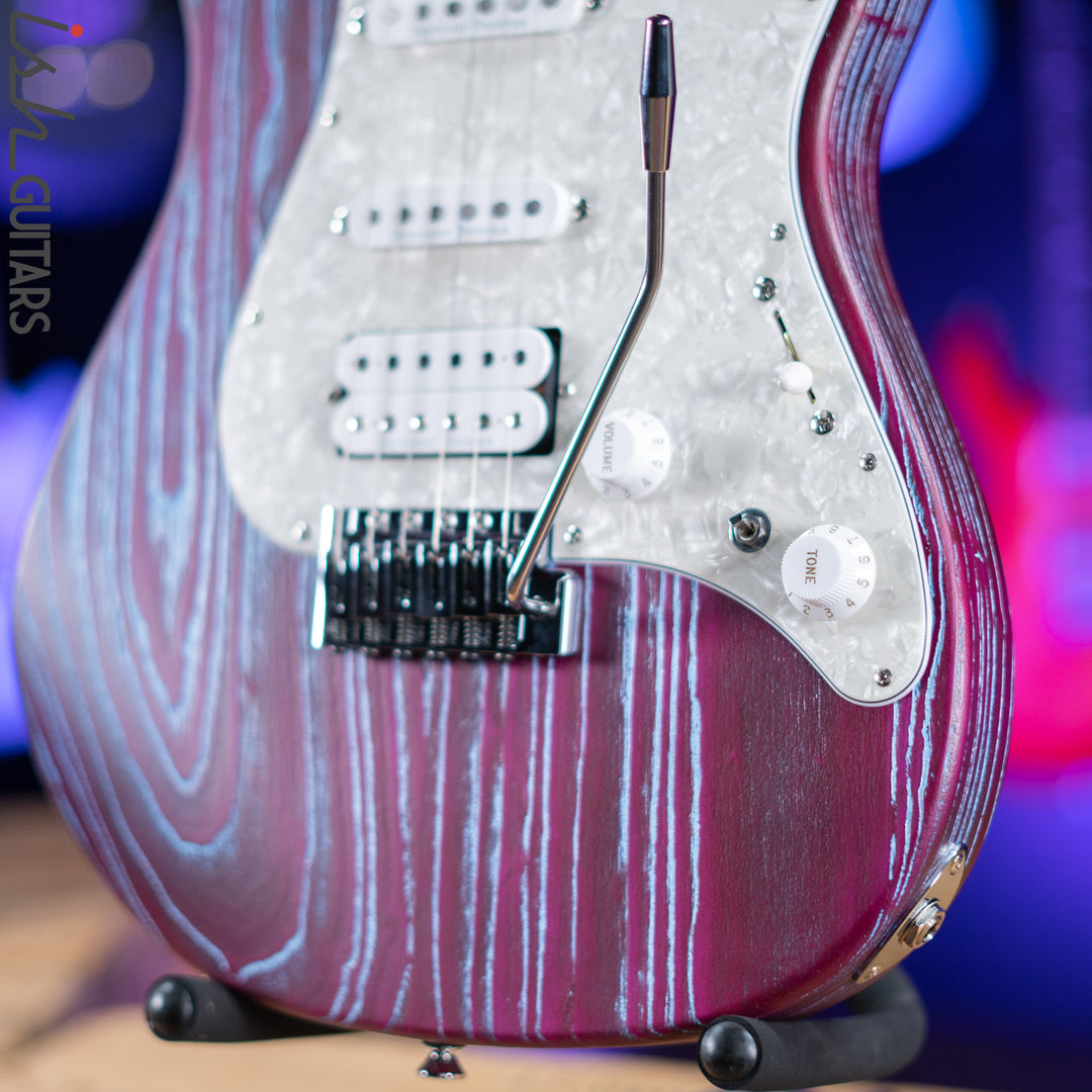 ESP Original Snapper CTM Drift Wood Indigo Purple with Blue Filler
